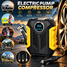12V Portable Tyre Inflator – Compact Electric Air Compressor with Pressure Gauge
