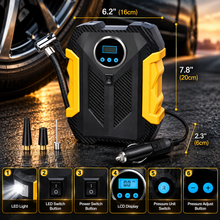 12V Portable Tyre Inflator – Compact Electric Air Compressor with Pressure Gauge
