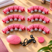 Adjustable Weighted Fitness Hoop with Rotating Ball