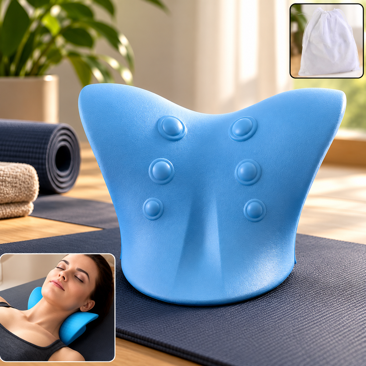 Ergonomic Neck Relaxer & Stretch Support Pillow
