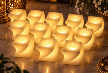 LumaSquare™ Flameless Glow Candles – Set of 12