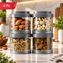 Modular Stack Storage Jars – 4 Pc Set