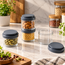 Modular Stack Storage Jars – 4 Pc Set
