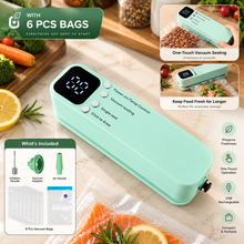 Portable Vacuum Freshness Sealer – USB Rechargeable Food Storage Pump