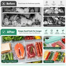 Portable Vacuum Freshness Sealer – USB Rechargeable Food Storage Pump