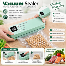 Portable Vacuum Freshness Sealer – USB Rechargeable Food Storage Pump