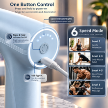 Portable Percussion Body Massager with Interchangeable Heads