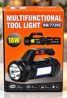 18W Multi-Function SOS Emergency Light with Tool Kit