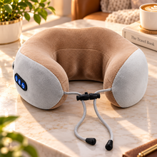 CloudRest™ Rechargeable Neck Comfort Pillow – U-Shaped Vibration Massager