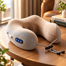 CloudRest™ Rechargeable Neck Comfort Pillow – U-Shaped Vibration Massager