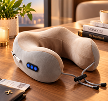 CloudRest™ Rechargeable Neck Comfort Pillow – U-Shaped Vibration Massager