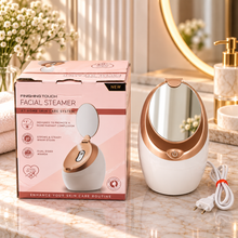Warm Mist Facial Steamer with Integrated Mirror