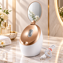 Warm Mist Facial Steamer with Integrated Mirror